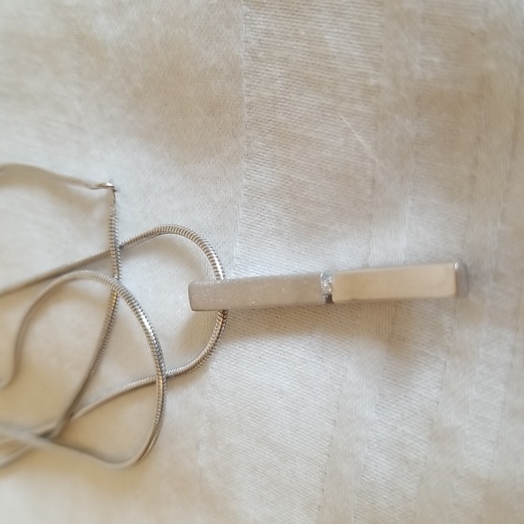 Sterling Silver Abstract Geometric Necklace - Picture 1 of 7